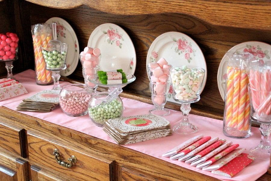 My Cup Runneth Over - A Tea Party On A Budget - Candy Bar