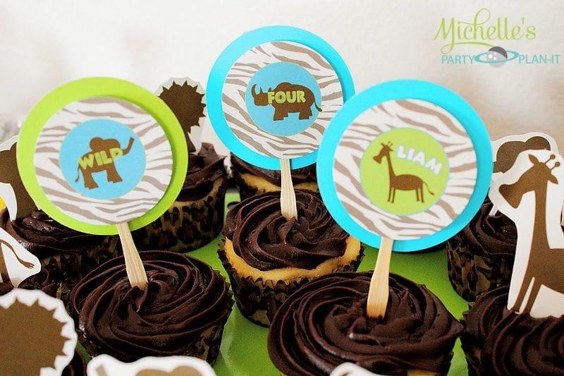 Safari Cupcake Toppers