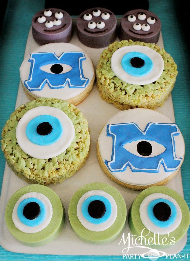 Monsters University Oreos and Rice Krispie Treats