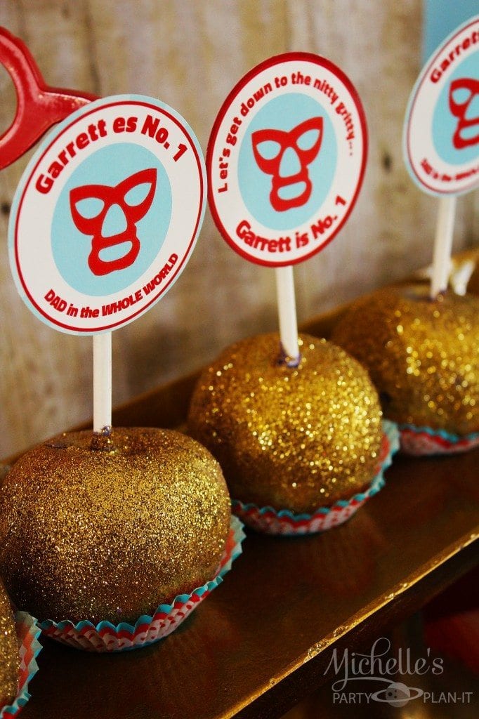 Nacho Libre Party - candy apples