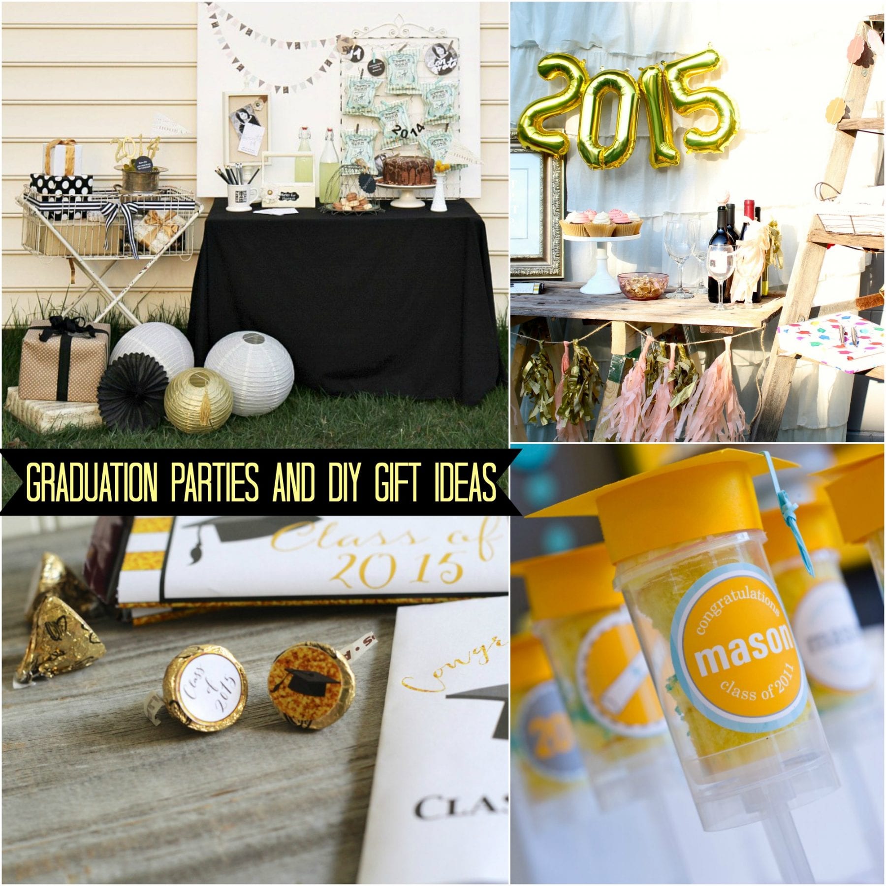 Graduation Stylin' Photo Collage Backdrop Personalized 