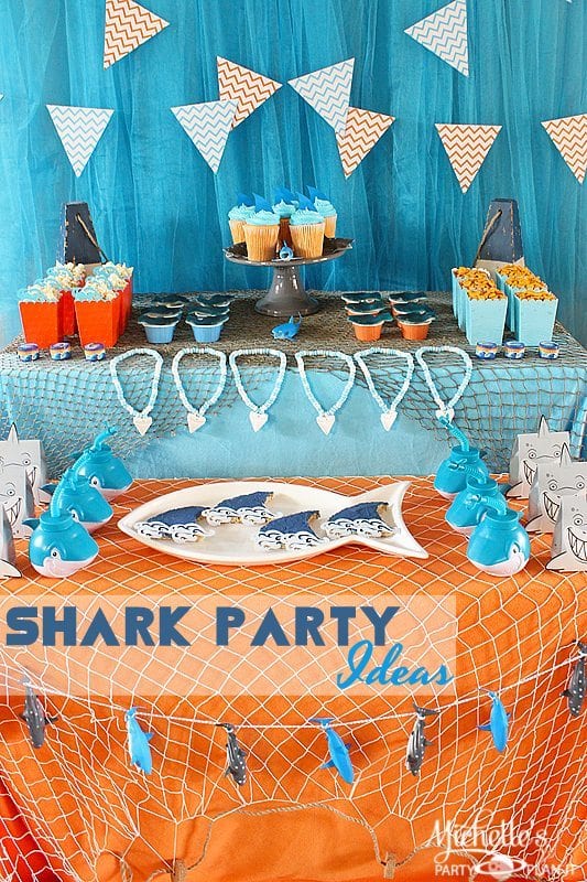 Shark Party Ideas  Summer Celebrations - Michelle's Party 