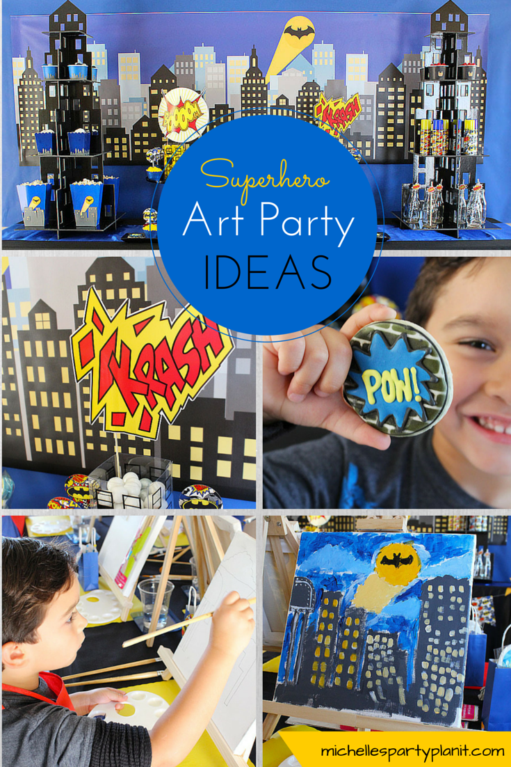 Superhero Art Party