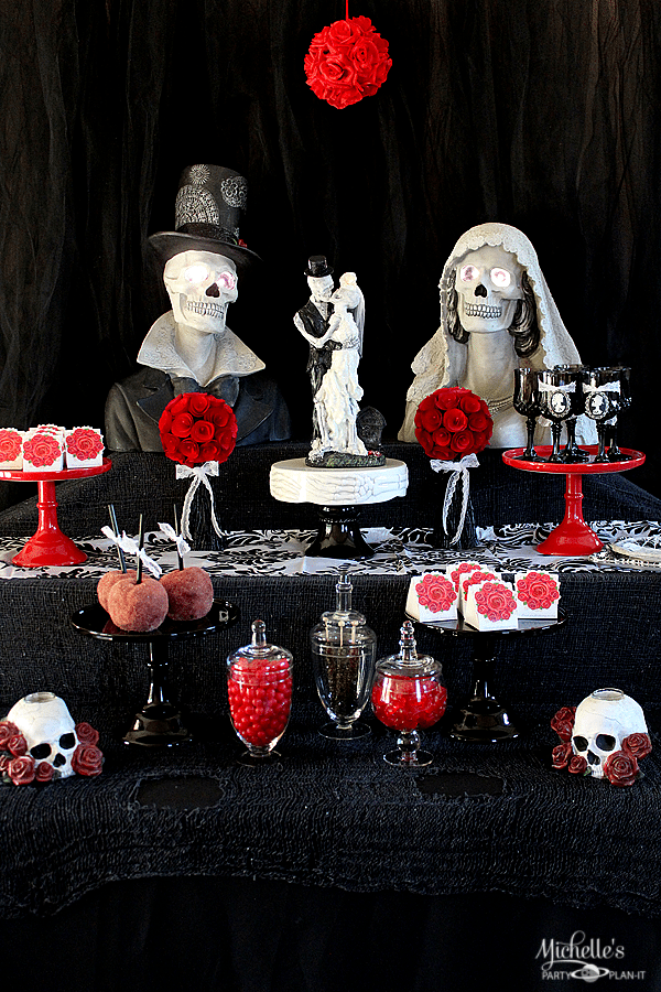 Till Death Do Us Part Gothic Bridal Shower Michelle's Party PlanIt