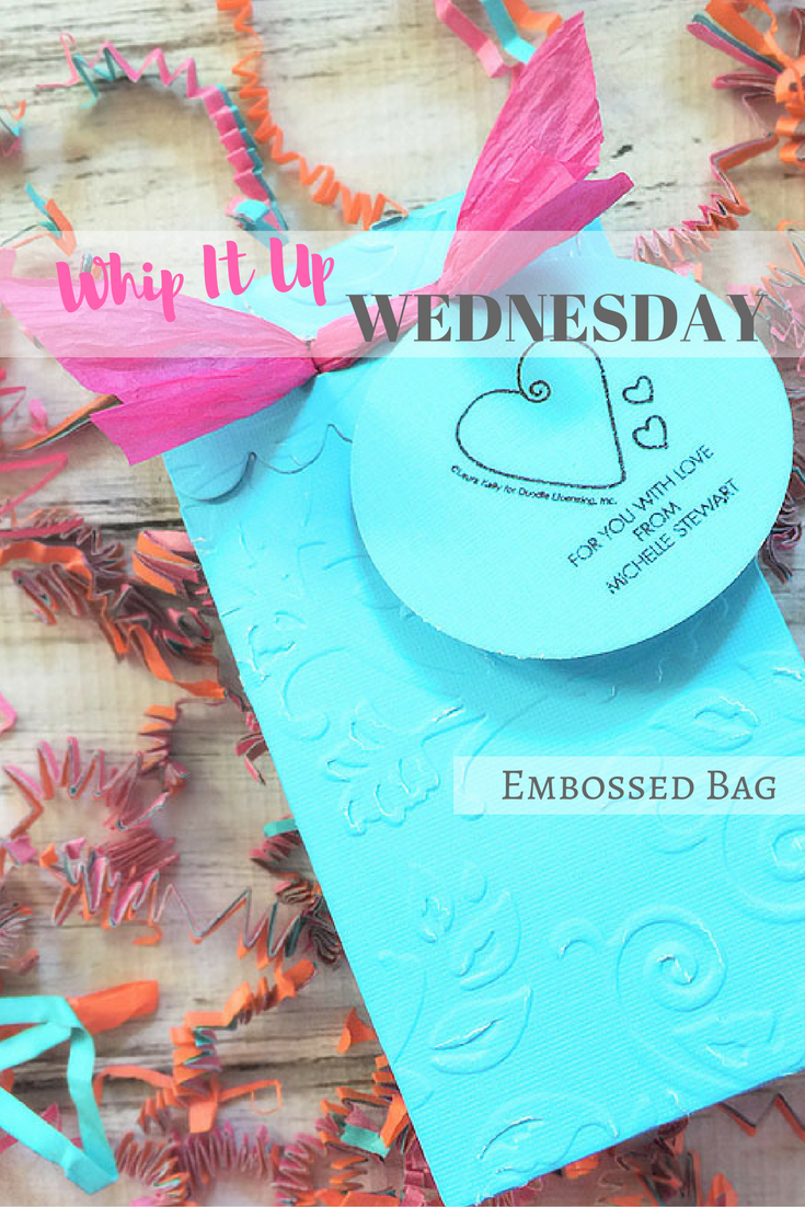 Embossed party favor bag