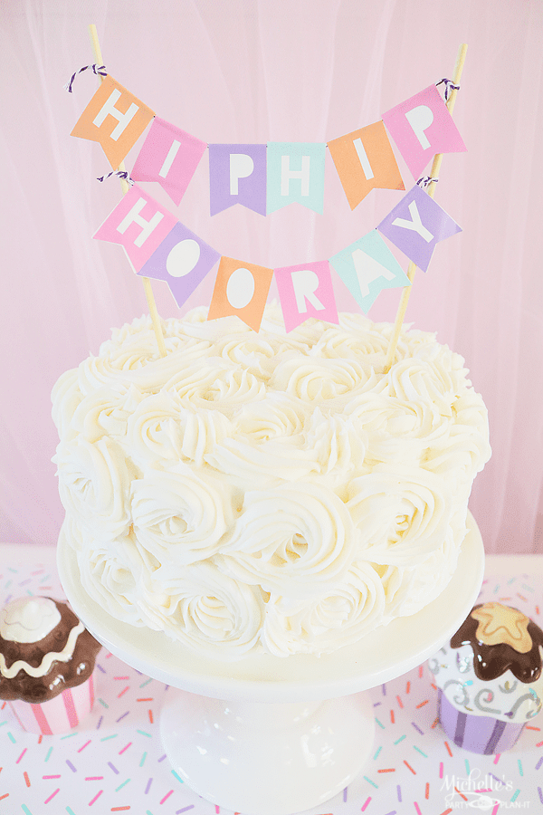  Ice Cream Party Cake Banner