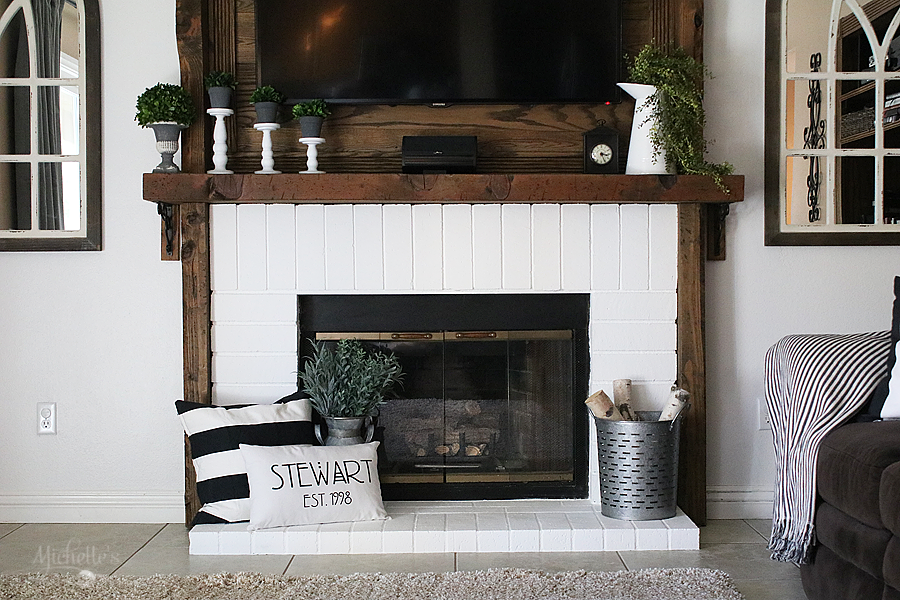 How to Paint a Brick Fireplace