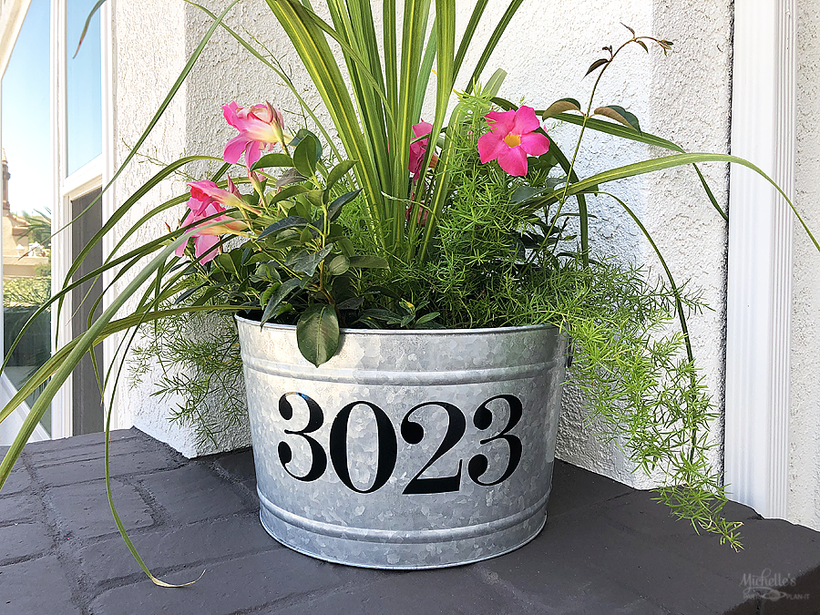 DIY Address Planter