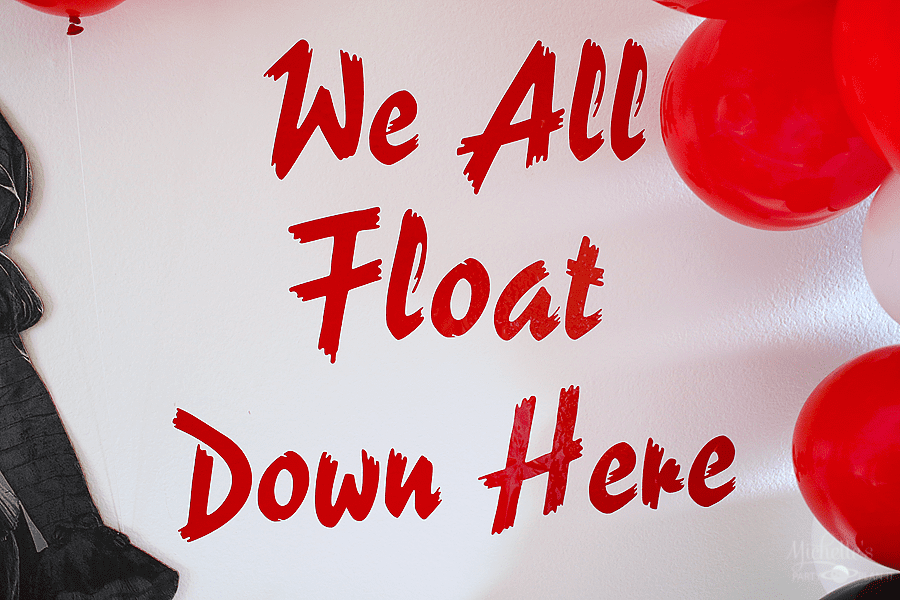 IT Party Ideas - We all float down here