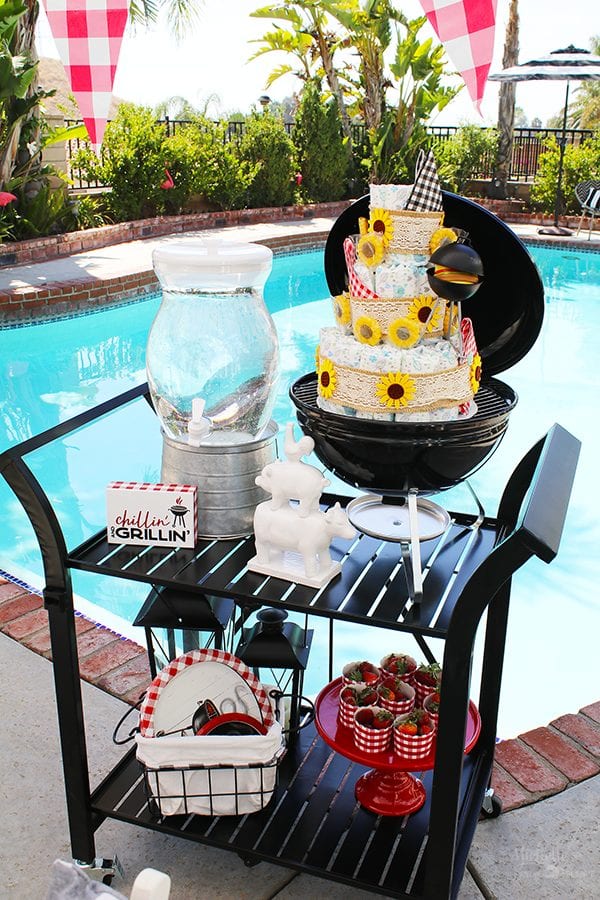 Bbq baby shower sales centerpieces