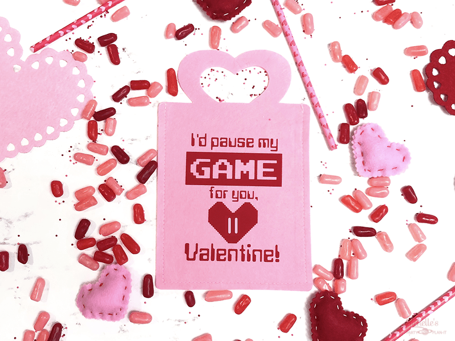 Gamer valentine treat bag