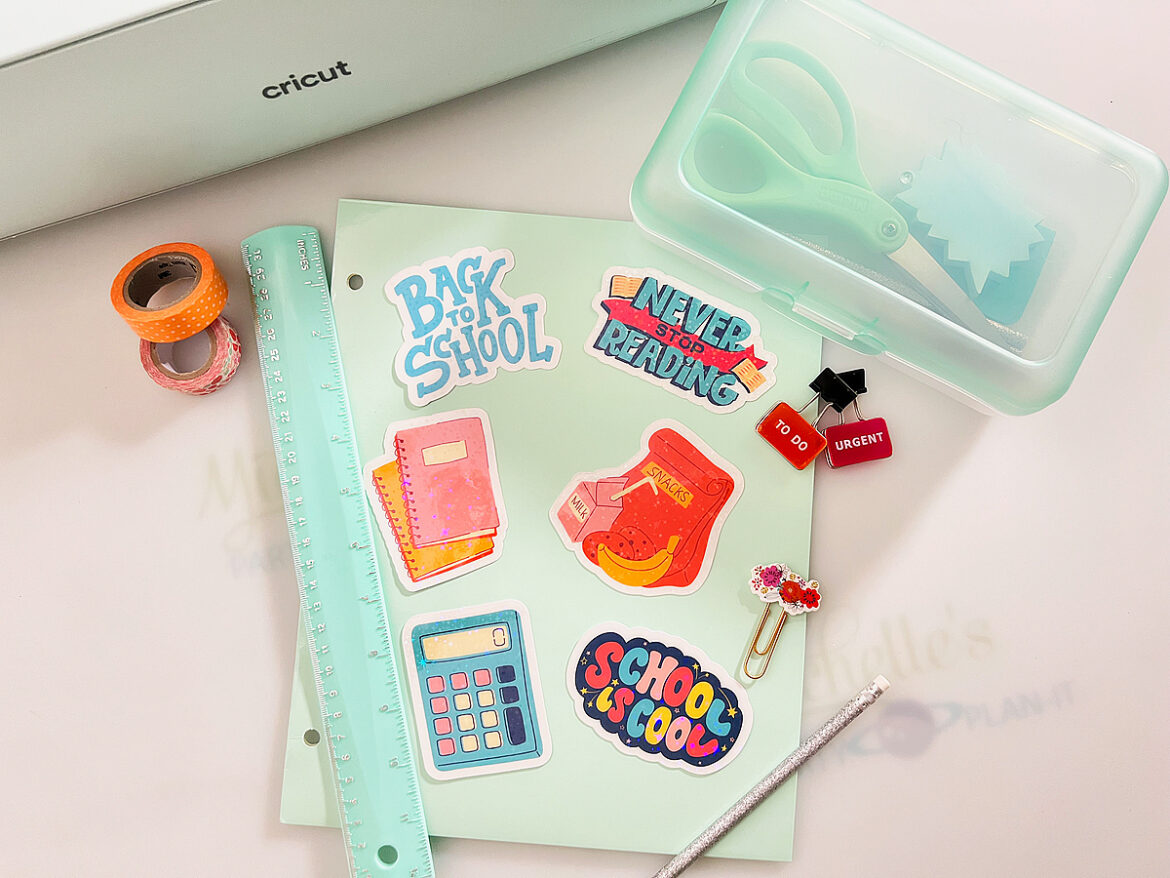 Back To School Stickers with Cricut - Michelle's Party Plan-It