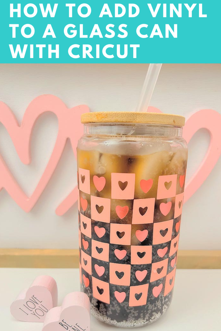 How to Add Vinyl To a Glass Can with Cricut Michelle's Party PlanIt