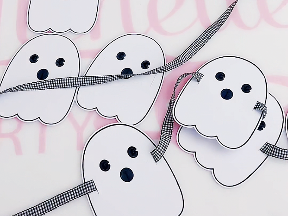 Christmas Ghost Printable Stickers, Kawaii Stickers PNG