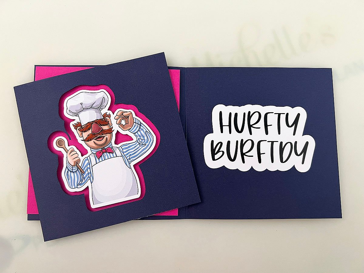birthday card with cricut