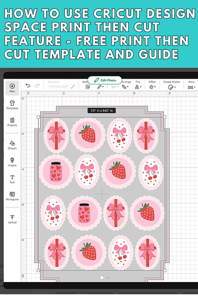How to Use Cricut Design Space Print Then Cut Feature - Michelle's ...