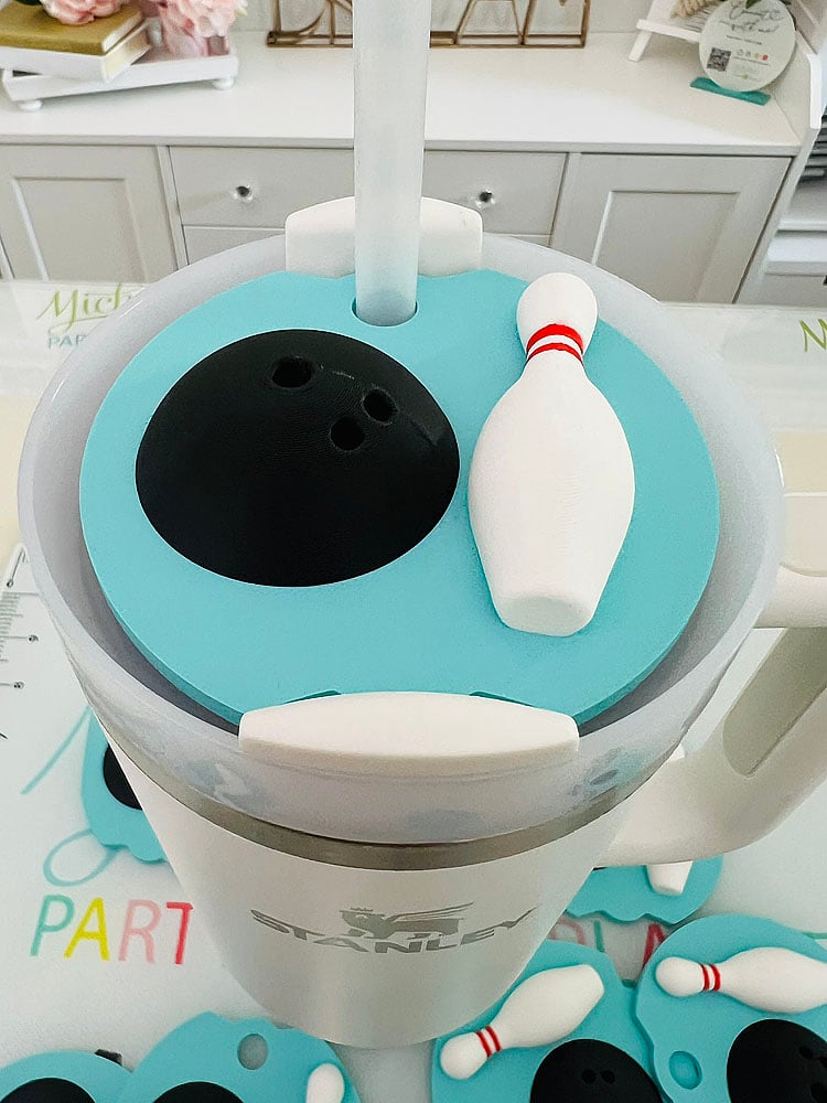 bowling tumbler topper for stanlet