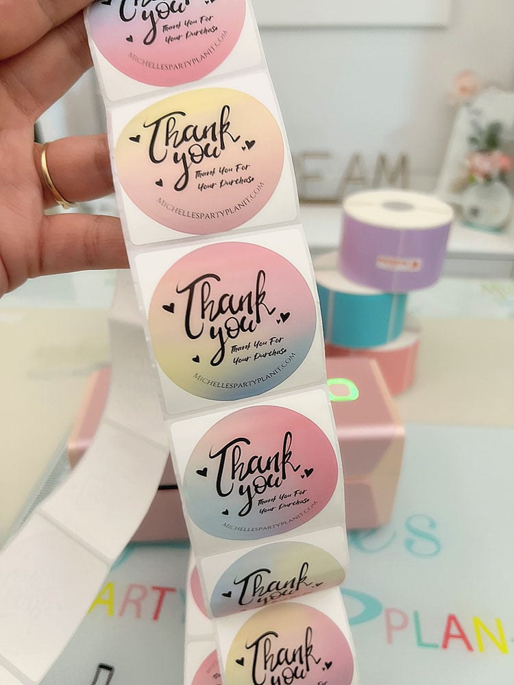 thank you stickers