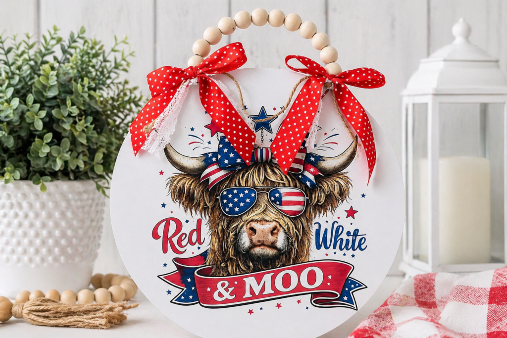 Patriotic Metal Sign with Sublimation - Michelle's Party Plan-It